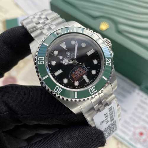 劳力士－Rolex 水鬼新色系-男士机械腕表 原装进口西铁城机芯 316L精钢壳套 陶瓷圈口 纯精钢表带 原装保险扣 蓝宝石玻璃 超强防水 直径40Mm 厚度1