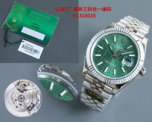 Tt出品白 金 Clean厂 C厂 劳力士日志型系列机械男表 正品原装开模 1:搭载一比一超级3235一体机芯 动力72小时 无卡度机芯装饰 机芯及其稳定 2: