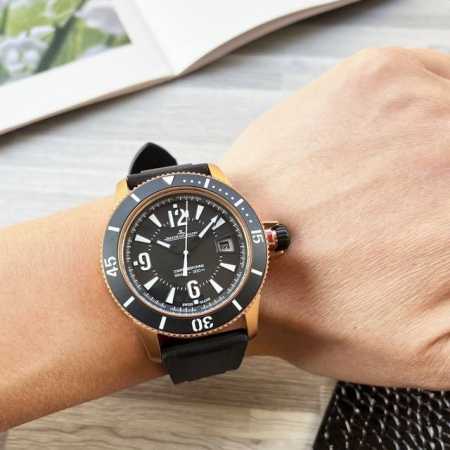 统一 ［Jaeger-Lecoultre ］积家 积家压缩大师！316壳套，尺寸42X13Mm，搭载进口西铁城自动机械机芯，密底无破绽 316F不锈钢表壳，蓝宝 - 点击图像关闭