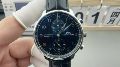 Zf万国葡萄牙计时码 葡计黑面款密底 41Mm*13Mm 定制版Cal.69355机芯