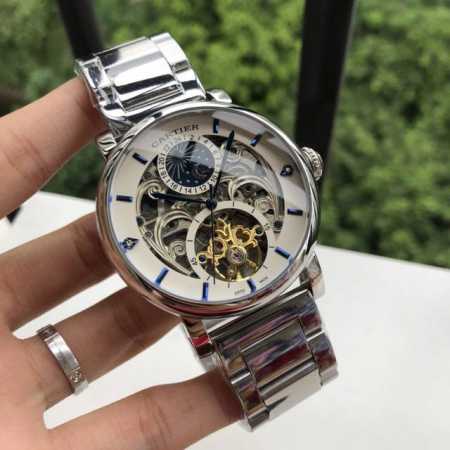 白 玫 钢20 品牌 卡地亚--Cartier 类型 男士腕表 机芯 全自动机械机芯 材质 316L精钢表壳 表镜 矿物强化玻璃镜面 表带 真皮表带 钢带 可选 - 点击图像关闭