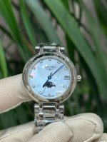 独家实拍图 浪琴Longines 心月 系列月相 瑞士机芯 石英腕表