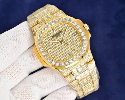 pdf Factory 满天星来袭！ 百达翡丽patek philippe Nautilus 5719系列顶配满钻腕表 尺寸：40Mmx8.7Mm 机芯：独家定