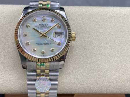 Sk厂 劳力士rolex 单历 日志型系列 36Mm 直径 36Mm 机芯 搭载全自动机械机芯 圈口 劳力士ringcommand三角坑纹 光圈 镜面 防刮蓝宝 - 点击图像关闭