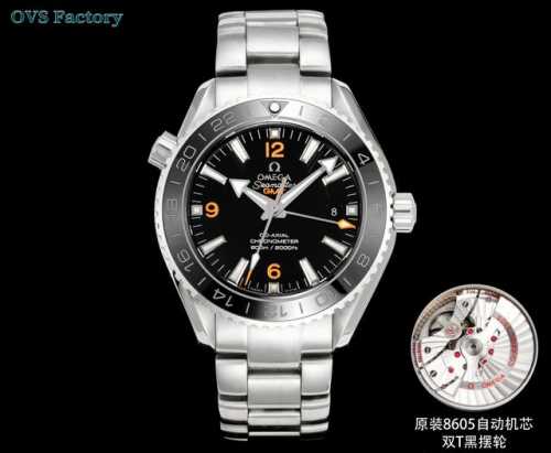胶带 钢带 Ovs Factory 欧米茄-Omega N9 海马600米 Gmt经典王炸！不仅能潜水还能环球飞行更是日常通勤中的隐奢担当！表径45.5Mm。质