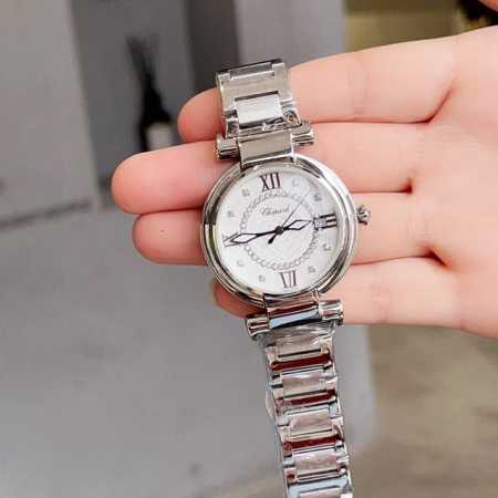 钢光白 金 钻20，耳朵带钻20 萧邦 肖邦CHOPARD IMPERIALE 系列腕表。全套316精钢材质，此表款全手工镶嵌施华洛世奇水晶钻，成为了美式奢侈生 - 点击图像关闭
