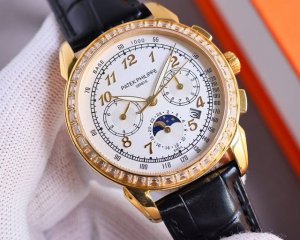 白壳 金壳 Tw台湾厂 2024年最新作 百达翡丽万年历多功能高级腕表！ 款式采用9100多功能进口机械机芯！零返修质量。整个表壳采用独家研发的cnc精磨工艺，