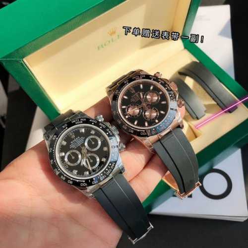 Rolex-劳力士迪通拿系列。鼎力巨作 匠心打造 。每一块腕表均严格检测 搭载超级稳定7750机芯。计时秒针 3字位9字位小针 功能原装一致！表壳原版开模，表盘