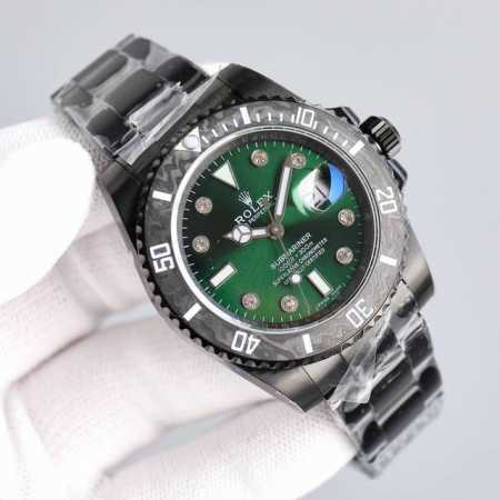 配盒子 新品定制款sub水鬼 稀缺大钻钉表盘 完美呈现 Rolex劳力士blaken特别定制 Sub限量款 1 特别定制碳纤维圈口,多配色 白 黑 蓝 橙碳纤圈 - 点击图像关闭