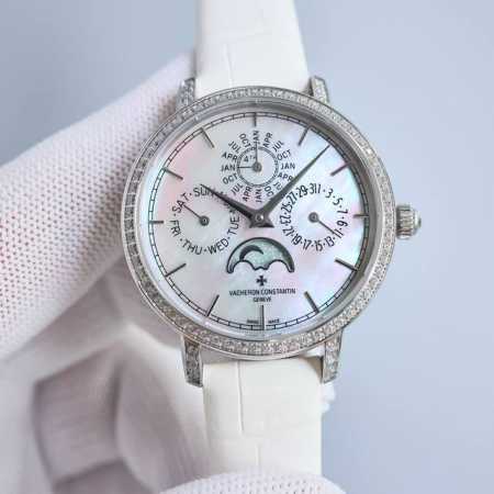 白壳 玫金 TWFactory，台湾厂力作，市场最高版本江诗传承系列4305T 000R-B947。万年历多功能腕表，1：搭载与正品一致Cal.112QP机芯， - 点击图像关闭