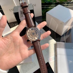 支持香港、美国直邮 正品！全国联保！阿玛尼 Armani 阿玛尼机械男士腕表。前后镂空设计。表盘尺寸43Mm。搭载进口全自动机械机芯。支持任意对比！请认准独家品