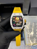 独家实拍图理查德米勒 可以治愈一切烦恼的笑脸 演绎玩趣风格带上它 开心每一天 顶级一体机全自动机械表 型号 Rm88笑脸 公万 直径48 39Mm 顶级版本-瑞