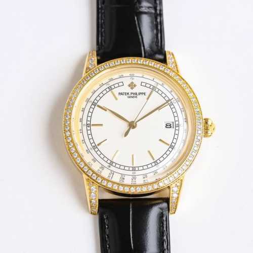 顶级复刻 白壳 金壳 百达翡丽-Patek Philippe-R70 锅盖玻璃 9015 火热新款式，新款锅盖，耗时长达8个月！超薄男士自动机械腕表，采用进口原