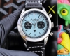 百年灵 Breitling 复仇者系列 日本多功能石英 43*13Mm 拱桥强化玻璃 军用表带 原装扣 复仇者黑鸟侦察机 承载着改变历史的使命