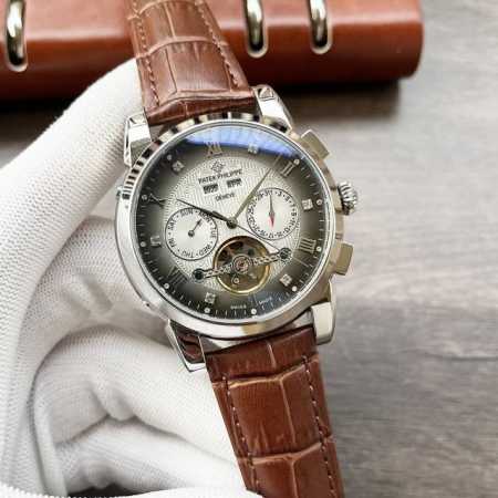 金白同价 百达斐丽-Patek Philippe 男士腕表 商务休闲 全新多功能风格 自动机械机芯 直径42Mm 厚底12Mm 钢化玻璃 316精钢壳套 底盖 - 点击图像关闭