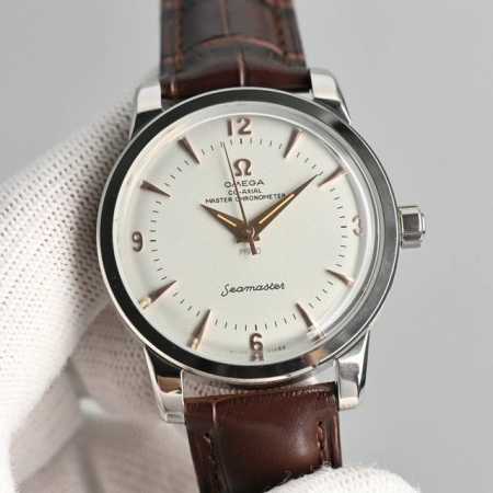 欧米茄 Omega 海马系列 1948腕表 重磅来袭！欢迎品鉴！ 独家定制8806至臻天文台一体机芯，纹理、结构、摆轮位置和镂空均与原版一致，运转美态清晰可见， - 点击图像关闭