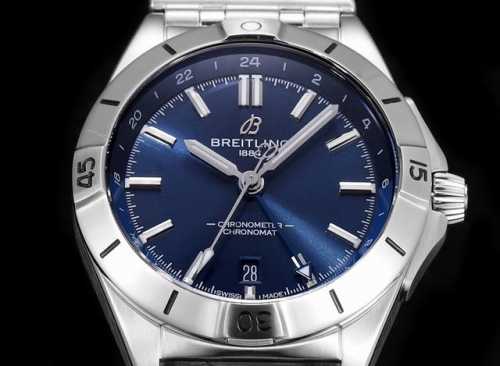统一价： 百年灵breitling，机械计时系列a32398101M1A1！ Chronomat Automatic Gmt 40 重磅来袭！ 1这款双时区腕表