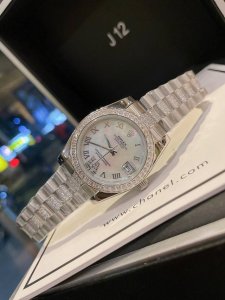 白钻 金钻 劳力士 日志 系列经典女款 实芯五珠钢带-原装压扣 小红书火爆推荐 设计显出独特高贵优雅女神气质！316精钢表壳搭配施华洛世奇水晶钻石，纯手工镶嵌而