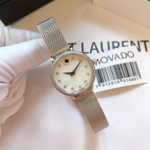 白壳 玫壳 .钻20 Movado 摩凡陀博物馆系列316L不锈钢坚实耐用且低致敏性。经由pvd抛光处理,外表打磨熠熠生辉,更具美感。蓝宝石玻璃具有防刮伤特质,