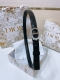 特 Dior Montaigne Jolie Belt 光滑小牛皮和白色树脂珍珠 饰有*Christian Dior*标志 羊皮菱格腰带2.0Cm