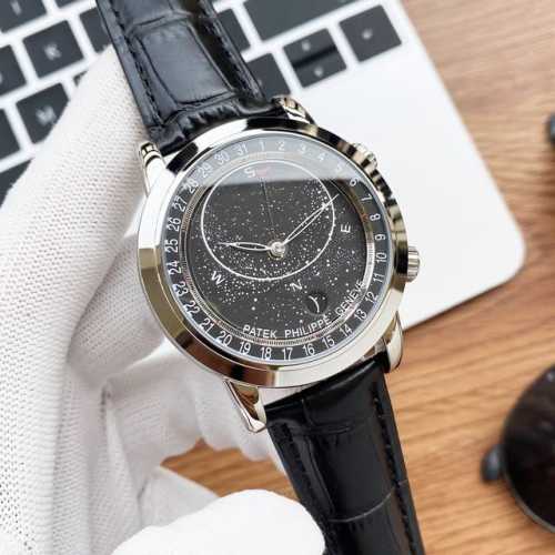 玫+20钻圈加50 实物拍摄 品牌：百达翡丽-Patek Philppe 星空面 带夜光 类型： 男士腕表 表壳：316精钢 做工优质 表带：进口小牛皮 原装扣