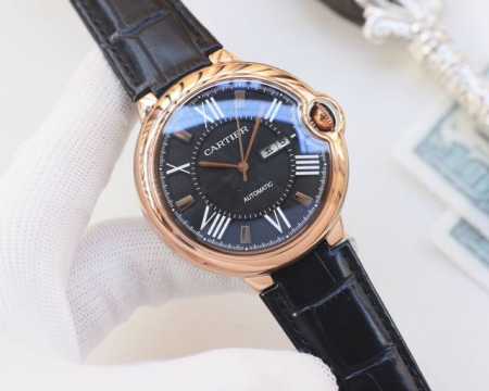 白壳 ，金壳 品牌：卡地亚-Cartier 类型：男士腕表 壳套：顶级版316精钢L 表带：进口小牛皮表带 机芯：全自动进口机械机芯 镜面：矿物质防刮镜面玻璃 - 点击图像关闭