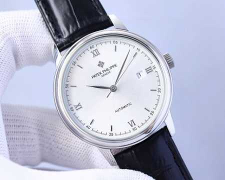 白 -金 匠新之作2024推出最新款式百达翡丽patek Philippe高版本高级自动腕表！男士腕表简单不失大气 40Mm表径，316精钢表壳，搭载原装全新进 - 点击图像关闭