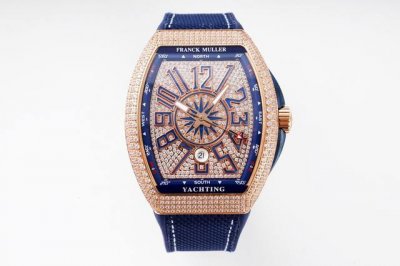 Abf完美V3真丁版 Franck Muller 法穆兰 Vanguard V45 满天星面 完美升级 1. 字面所有字丁 采用以原装 高度结构开模 以平面拉砂