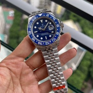 420Factory出品 欢迎转发 t-Master Ii 格林尼治系列，双转陶瓷圈，904L精钢做工精致完美，钢带折叠保险扣（可选调节拉扣）日历凸晶放大镜 6