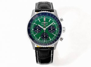 Bls出品：百年灵全新航空计时腕表 Navitimer 问世70周年，百年灵以大胆色彩焕新演绎经典腕表。尺寸43Mm，迭代款无疑是地道的航空计时腕表，带有环形飞