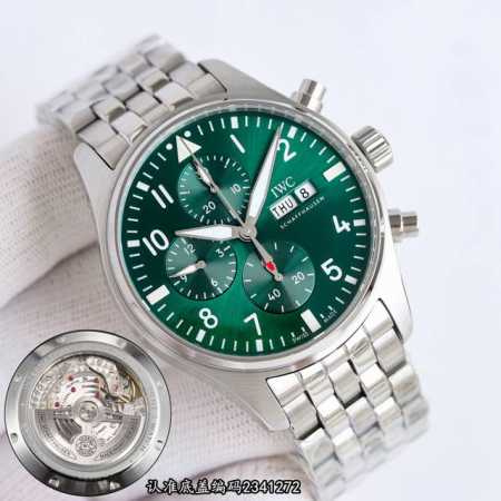 Iwc 万国飞行员系列Iw377701钢带款强势登场，精彩细节:1.原版开模 一比一复刻分段式小头粒 2.扣子对版 可伸缩 3.表带带节可快拆， 表带侧面没有螺 - 点击图像关闭