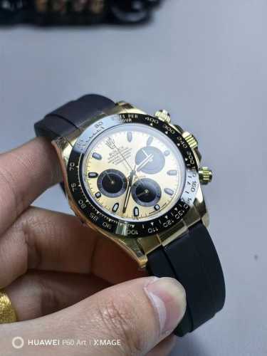 Fh Factory 劳力士 Rolex 迪通拿系列Lx1 性价比配重版迪通拿 壳内配重不掉皮不掉色，整表145G，包金！丹东7750、上海4130、4131机