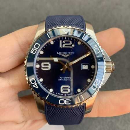 Ky出品 浪琴康卡斯潜水系列，整表配件原版开模，耗时10个月完成，打造出市场最强版本。搭载海鸥2892机芯与正品型号888机芯结构一致，上链手感和调日期方向与正 - 点击图像关闭