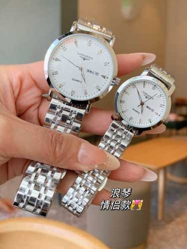 金+20钢20 浪琴-Longines 情侣对表 原装进口石英机芯 316L精钢表壳 直径男39Mm女29Mm 厚8Mm如果今天的阳光停止了它耀眼的光芒。那么你