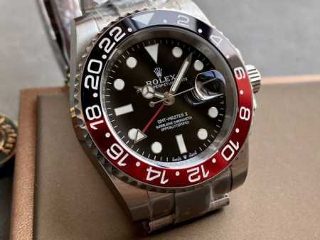 SK Factory 劳力士Rolex 格林尼治 直径 40mm 机芯 搭载全自动机械机芯 可选GMT针在最低层跟第二层不同机芯 圈口 复古铝圈 镜面 防刮蓝宝 - 点击图像关闭