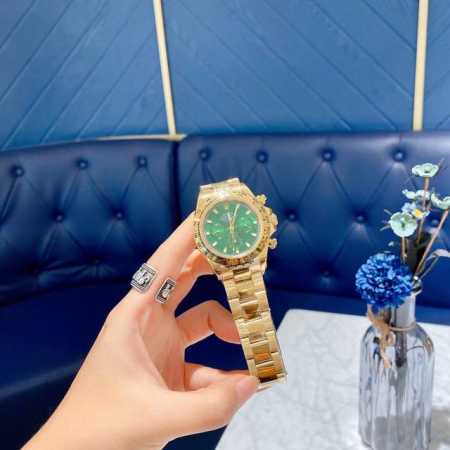 劳力士迪通拿、全金绿盘机械 全自动蓝宝石镜面精钢表带潮人必备新品店主自留款 这个颜色也太正了吧 男女同款 总之怎么搭配都好看 - 点击图像关闭