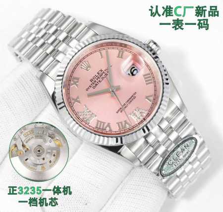 Sj出品 Clean厂 C厂 劳力士 Rolex 日志系列 Cm2 最新推出，定制版一表一码，热门款式 直径 36Mm日志 3235机 ①:搭载一比一超级323 - 点击图像关闭