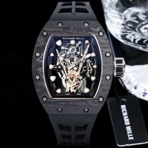 2024最新爆款 机械款金手指 Richard Mille 理查米尔 Rm66 最新款的镂空的腕表表盘融入被称为“恶魔角〞的金属礼手势，象征着亲情与包容，同时又
