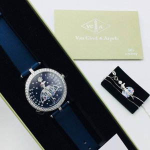 白 .玫 5G厂 到货 梵克雅宝 Vancleef & Arpels 诗意复杂功能系列 舞动的天使 Vcaro4F200 珐琅工艺裙 圈口镶嵌47粒施华洛世奇