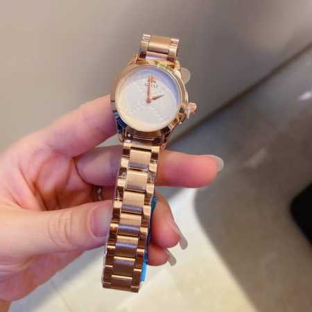 Gucci古驰 新款g-Timeless系列，经典三珠钢带带。搭配精美。白面。黑面。灰面。绿面。情侣腕表。28Mm 精钢 原装按扣石英机心 - 点击图像关闭