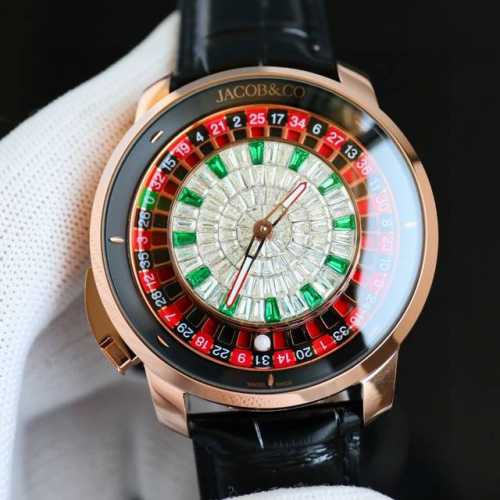 杰克宝 赌盘腕表 Casino Tourbillon不仅仅是一款惊叹的艺术品还是一个真正的轮盘游戏，一个完全随机的机会游戏。 推杆推动轮盘头，配有37个口袋，1