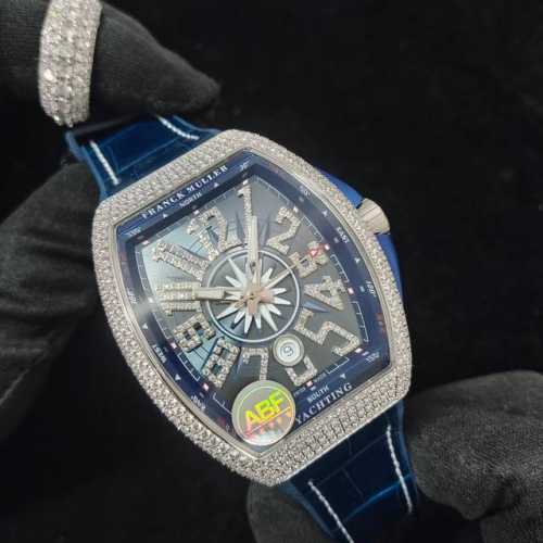完美细节 Abf 最高品质 新款到货 Franck Muller 法兰克穆勒 Fm Vanguard Yachting V45遊艇系列 44X54 Mm1.表壳