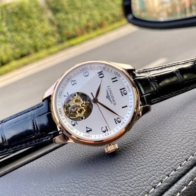 2025秋季，名匠最新陀飞轮 浪琴-Longines 精品男士腕表多功能设计，尊贵大气，绅士风范，卓越品质，热卖全城。采用全自动机械机芯，顶级316精钢表壳，进