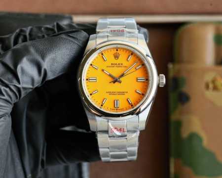 新品 强势爆款 七彩糖果 劳力士rolex Oyster Perpetual蚝式恒动官方同步124300型号完美打造原装细节，采用316L精钢表壳，原装同步壳形 - 点击图像关闭