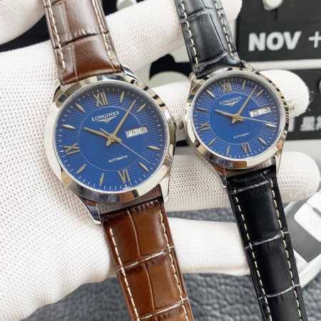 2021情侣爆款 浪琴-Longines 商务休闲男士机械腕表 进口日本原装精工机 钨钢间316L精钢壳套 超级蓝宝石玻璃镜面 直径42Mm 女装32Mm 钨钢 - 点击图像关闭