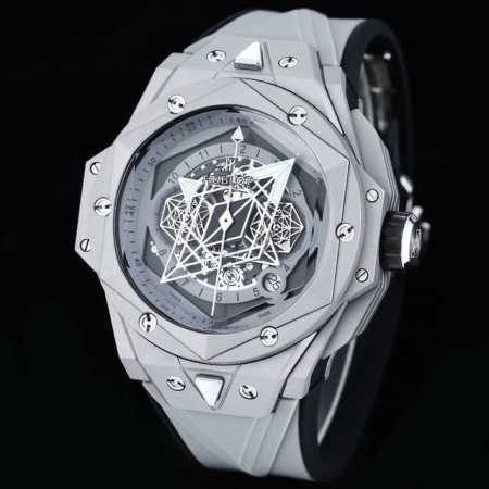 全新爆品hublot宇舶表全新big Bang Sang Bleu Ii刺青二代腕表 恒宝最热门款 史上最复杂钢壳工艺重大突破 运用立体几何图形，呈现出精妙的浮 - 点击图像关闭