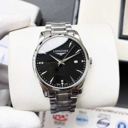 白壳 金壳 钢带+20浪琴-Longines火爆新品 搭载全自动机械机芯 316精钢表壳 简约时尚 优雅尊贵 矿物质强化玻璃镜面 真牛皮表带 商务休闲 精致型男 - 点击图像关闭