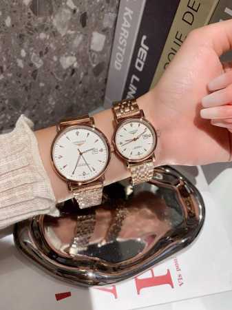 白皮 .金 .钢20七夕特推新款浪琴-LONGINES 情侣对表 原装进口石英机芯 316L精钢表壳 直径男39mm女29mm 厚8mm如果今天的阳光停止了它耀 - 点击图像关闭