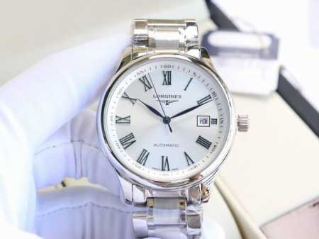 浪琴-Longines 名匠系列 再次升级版本 多次反复修缮至完美 极致严格的质量保证。确保采用原版式抛光和拉丝工艺，高硬度水晶镜面，更加透彻明亮，文字，典雅的 - 点击图像关闭