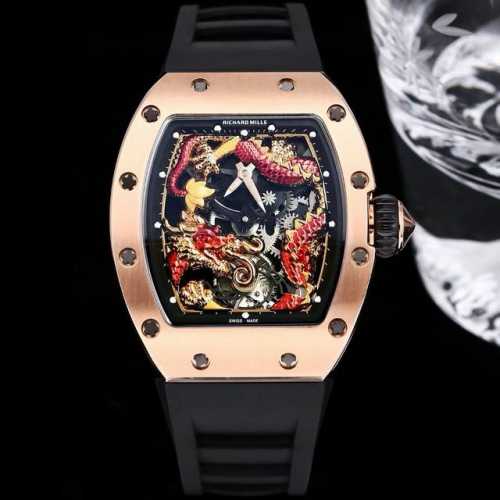 Richard Mille 理查米尔 Rm057 成龙盘龙陀飞轮腕表大胆运用全新性能的材质，延续奢华精致的时间艺术，将先进科技与精湛手工工艺完美融合，耗费无数个